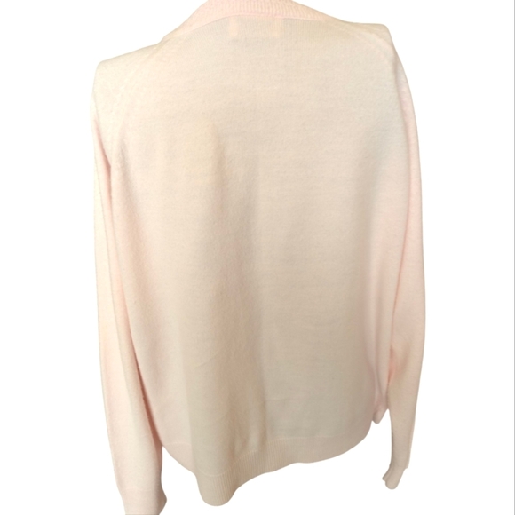 Vintage Designers Originals Pink Pearl Button Cardigan Sweater Size Small - Picture 4 of 6